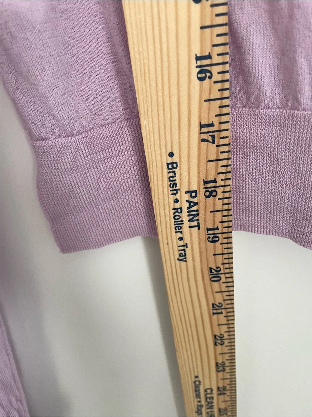 Saint Art Nixon Cropped Cardigan Merino Wool Womens Size Large Lilac.   21